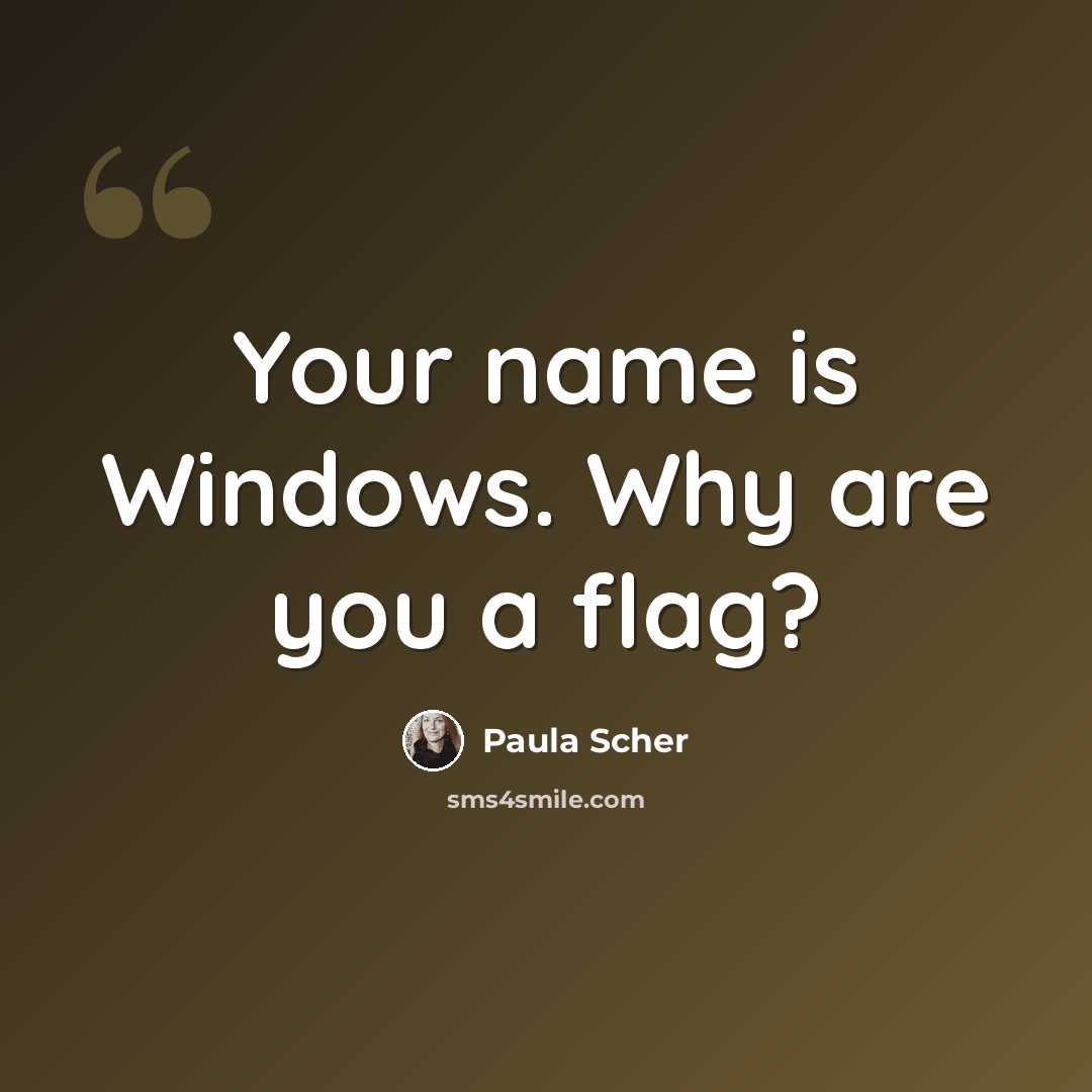 “Your name is Windows. Why are you a flag?” quote by Paula Scher