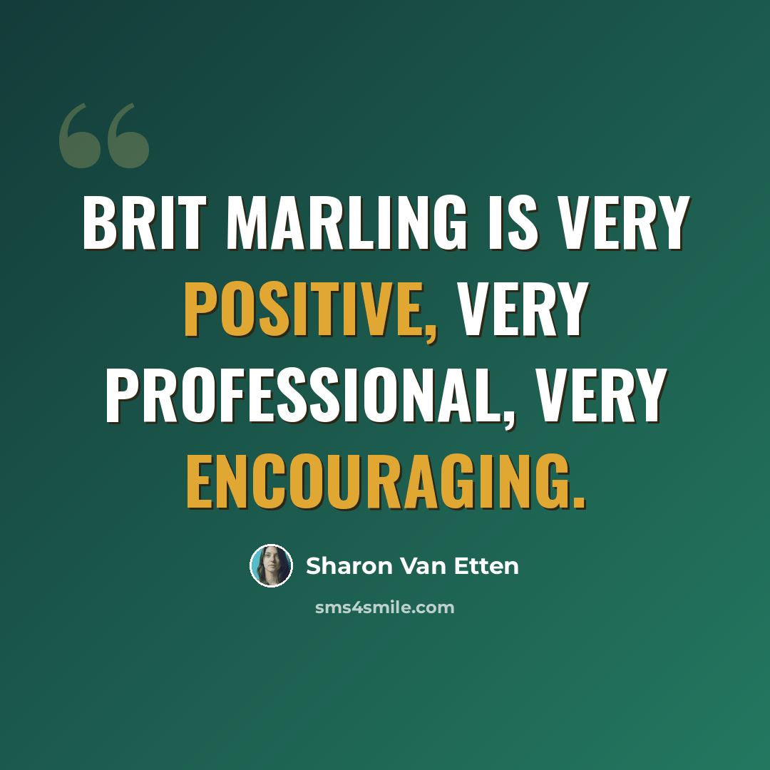 “Brit Marling is very positive, very professional, very encouraging.” quote by Sharon Van Etten