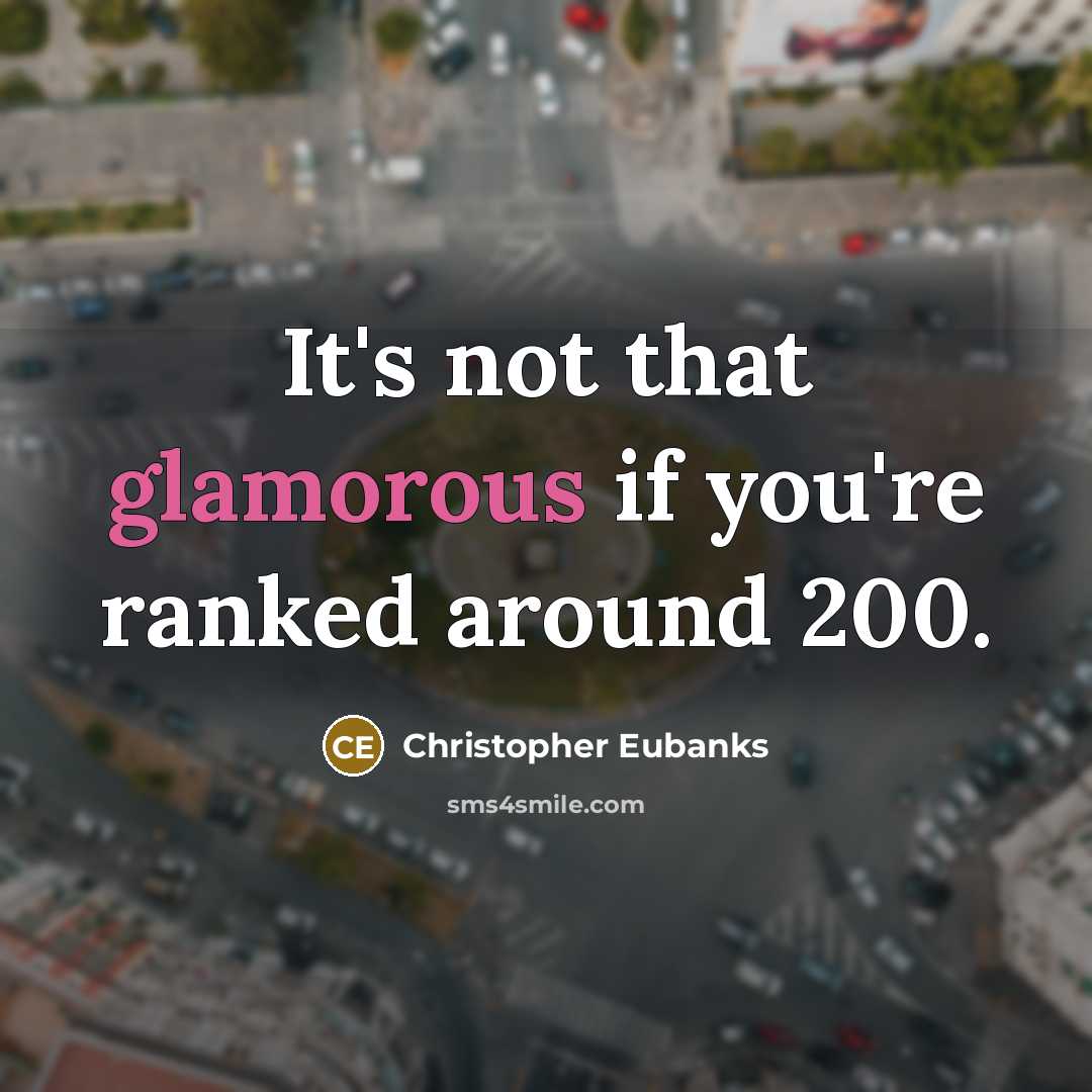 “It's not that glamorous if you're ranked around 200.” quote by Christopher Eubanks