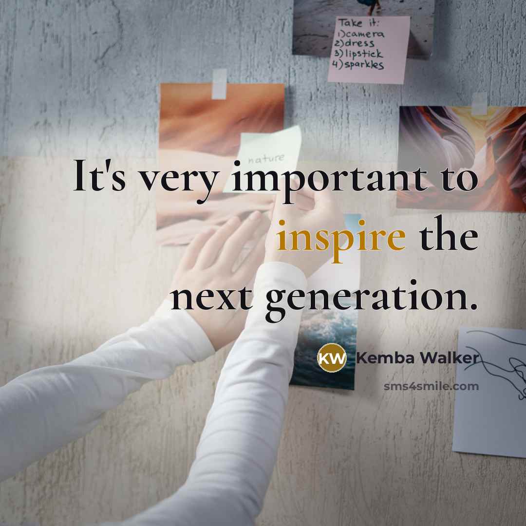 “It's very important to inspire the next generation.” quote by Kemba Walker