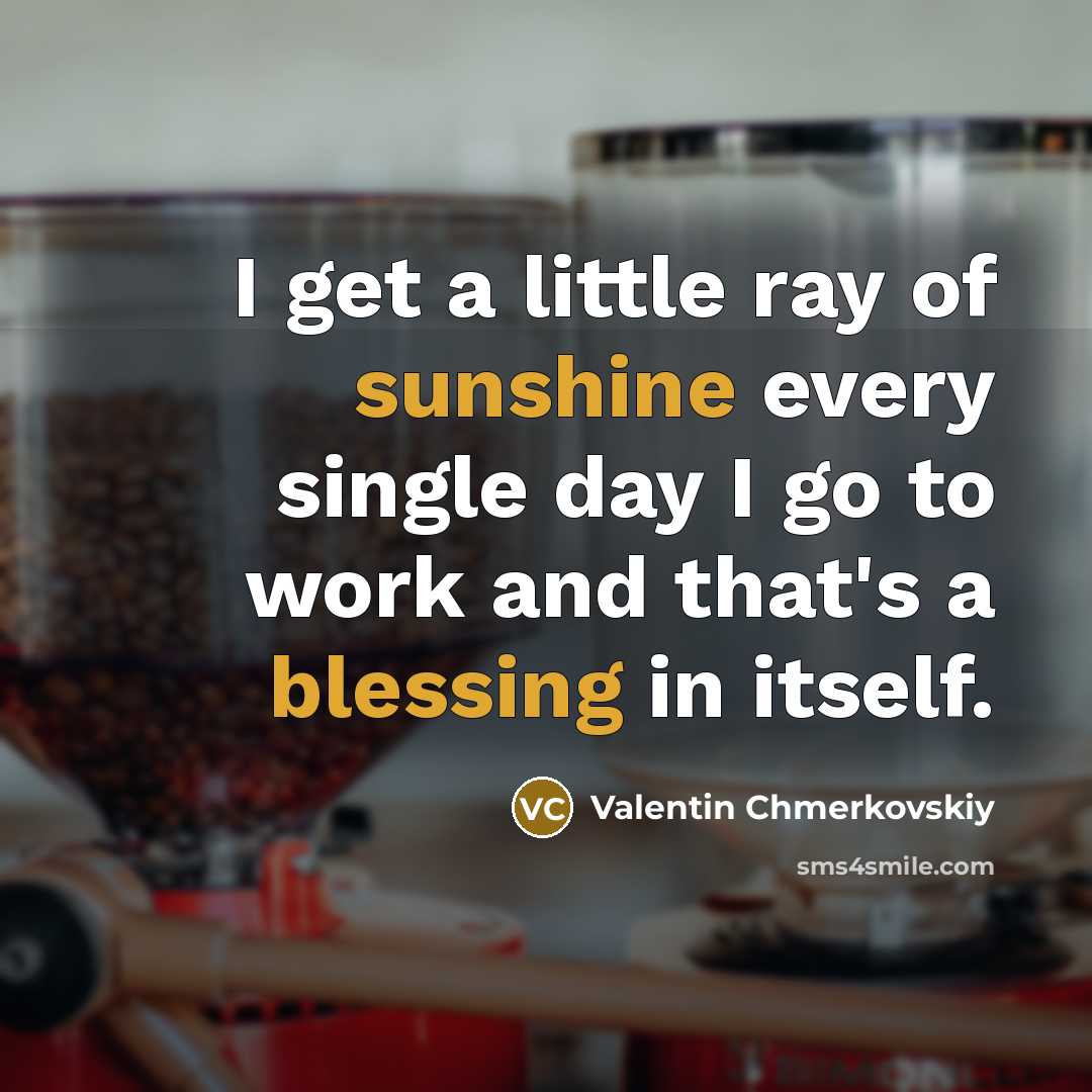 “I get a little ray of sunshine every single day I go to work and that's a blessing in itself.” quote by Valentin Chmerkovskiy