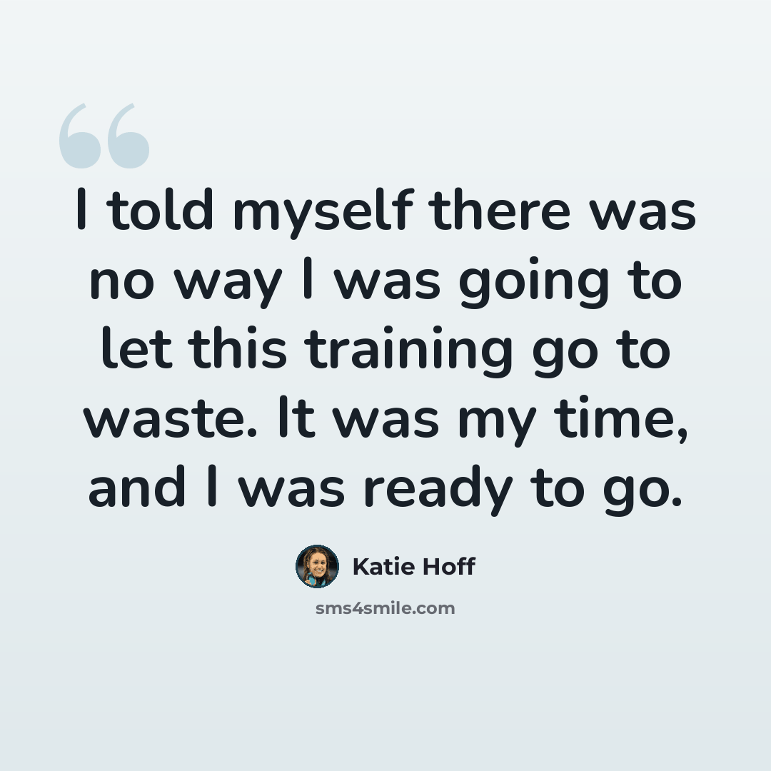 “I told myself there was no way I was going to let this training go to waste. It was my time, and I was ready to go.” quote by Katie Hoff