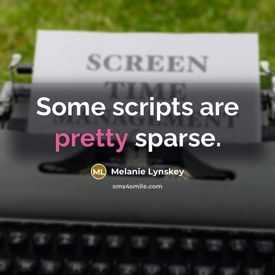 “Some scripts are pretty sparse.” quote by Melanie Lynskey