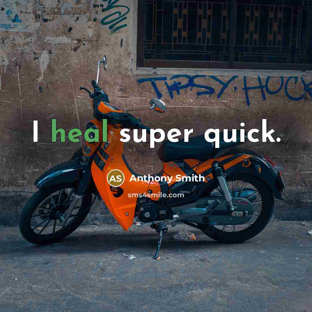“I heal super quick.” quote by Anthony Smith