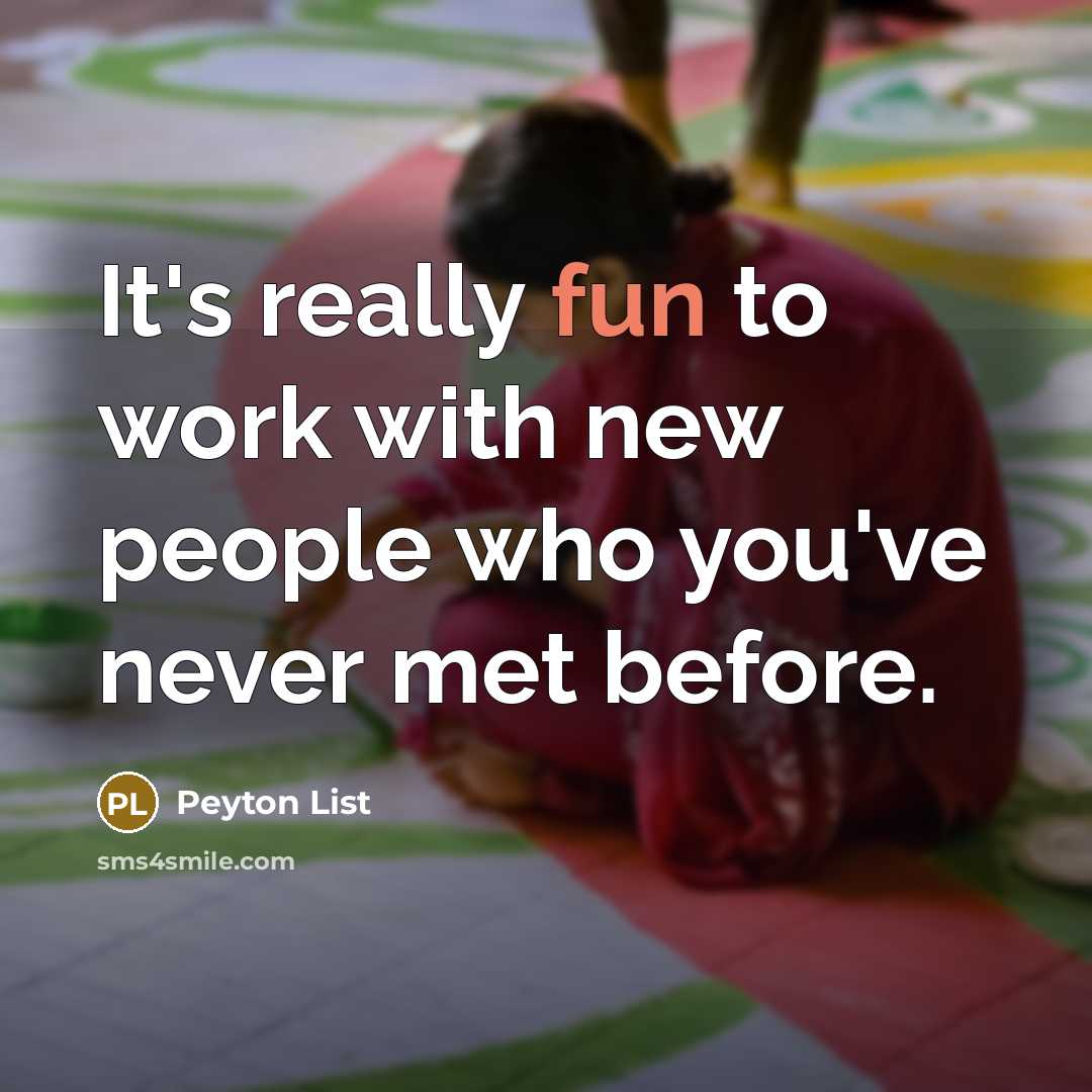 “It's really fun to work with new people who you've never met before.” quote by Peyton List