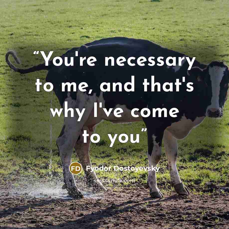“You're necessary to me, and that's why I've come to you” quote by Fyodor Dostoyevsky