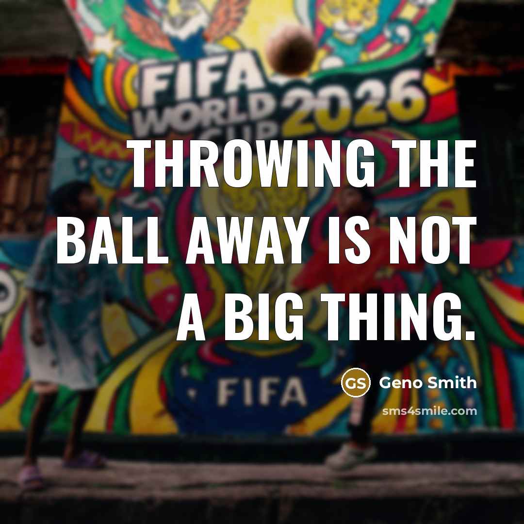 “Throwing the ball away is not a big thing.” quote by Geno Smith
