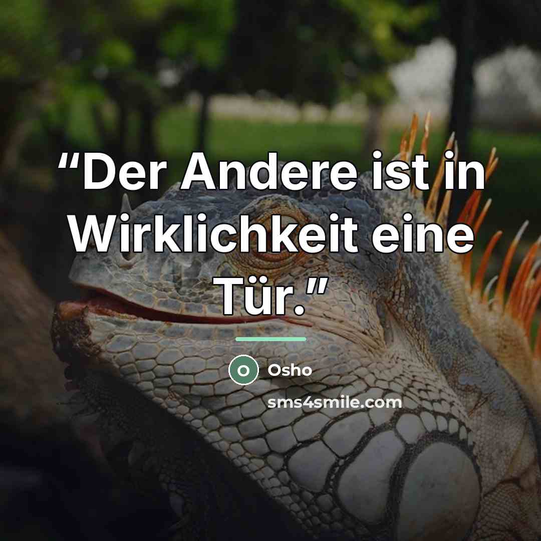 “Der Andere ist in Wirklichkeit eine Tür.” quote by Osho