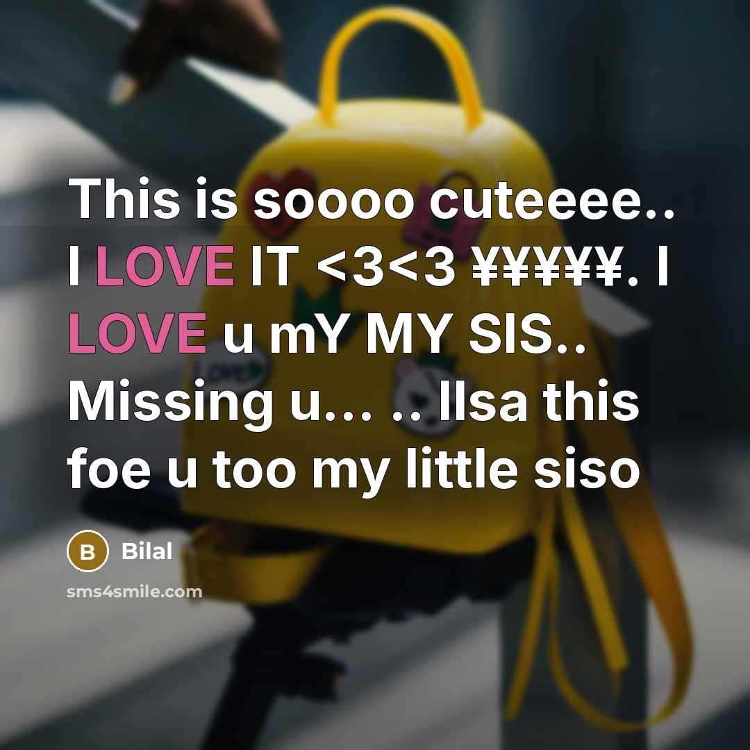 “This is soooo cuteeee.. I LOVE IT” quote by Bilal