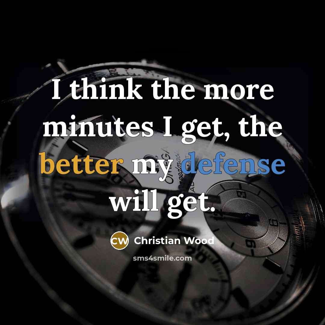 “I think the more minutes I get, the better my defense will get.” quote by Christian Wood