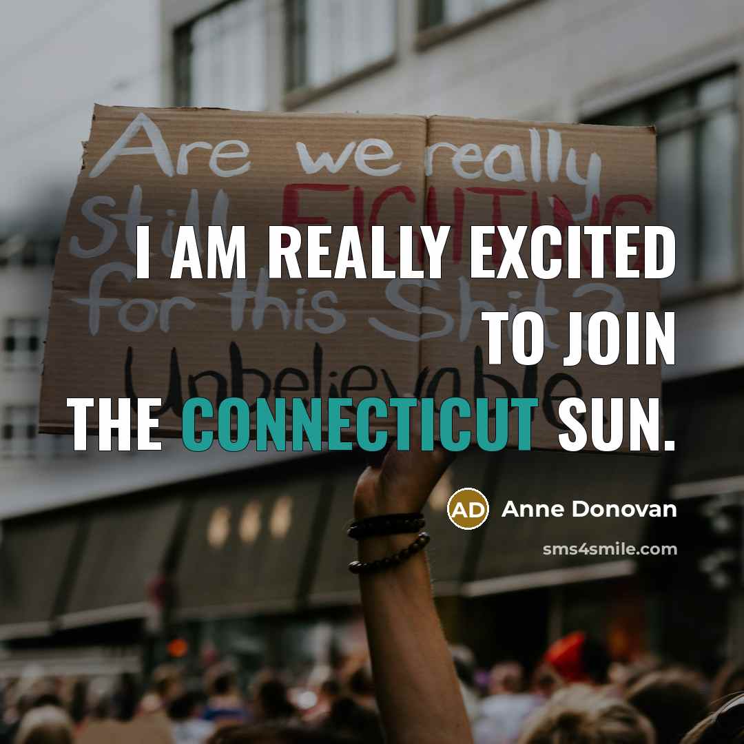 “I am really excited to join the Connecticut Sun.” quote by Anne Donovan