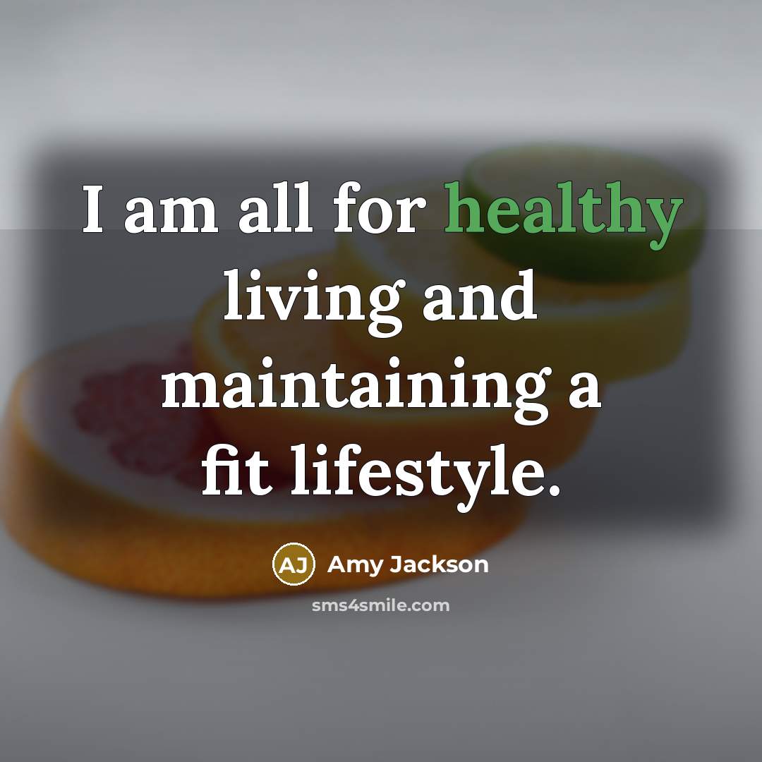 “I am all for healthy living and maintaining a fit lifestyle.” quote by Amy Jackson