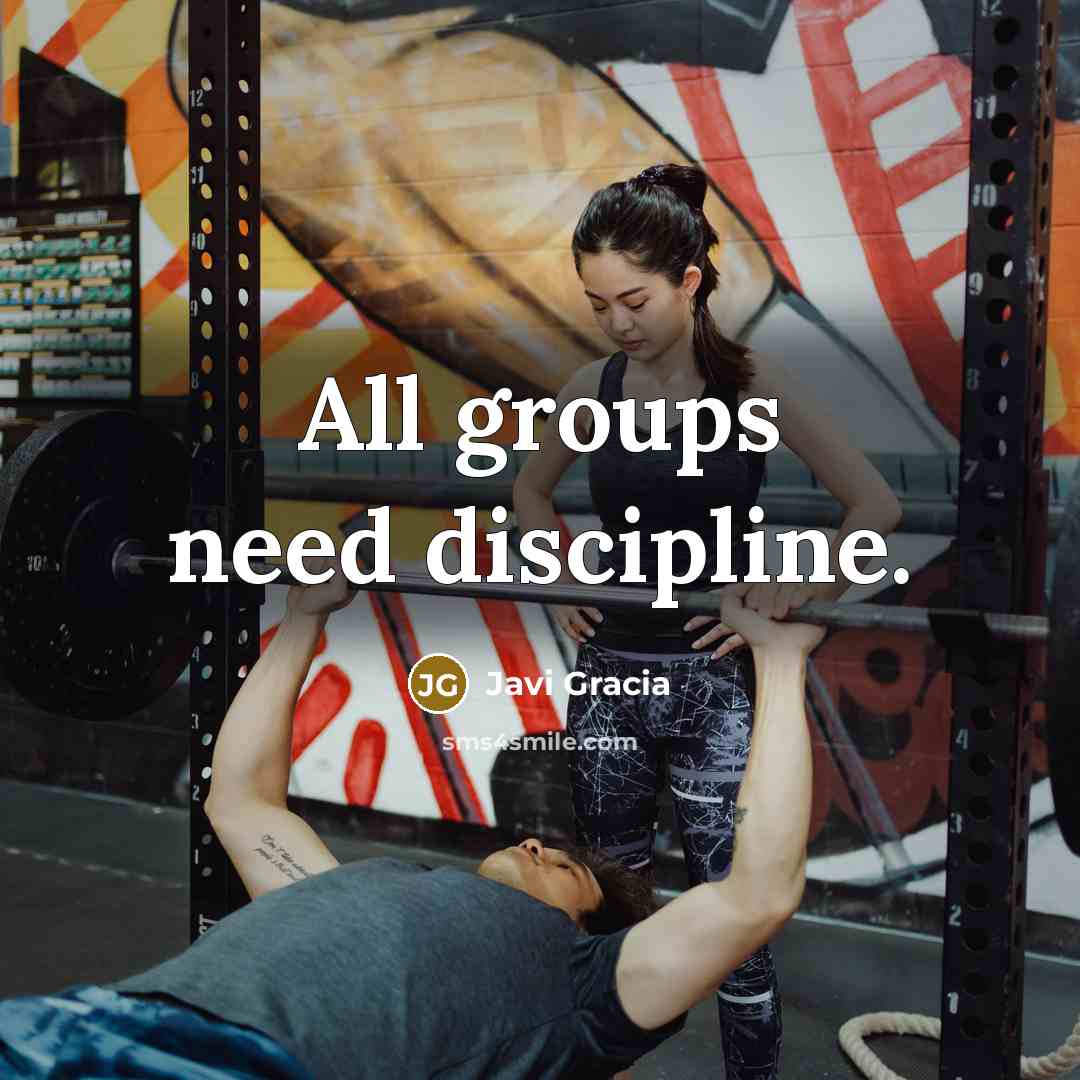 “All groups need discipline.” quote by Javi Gracia