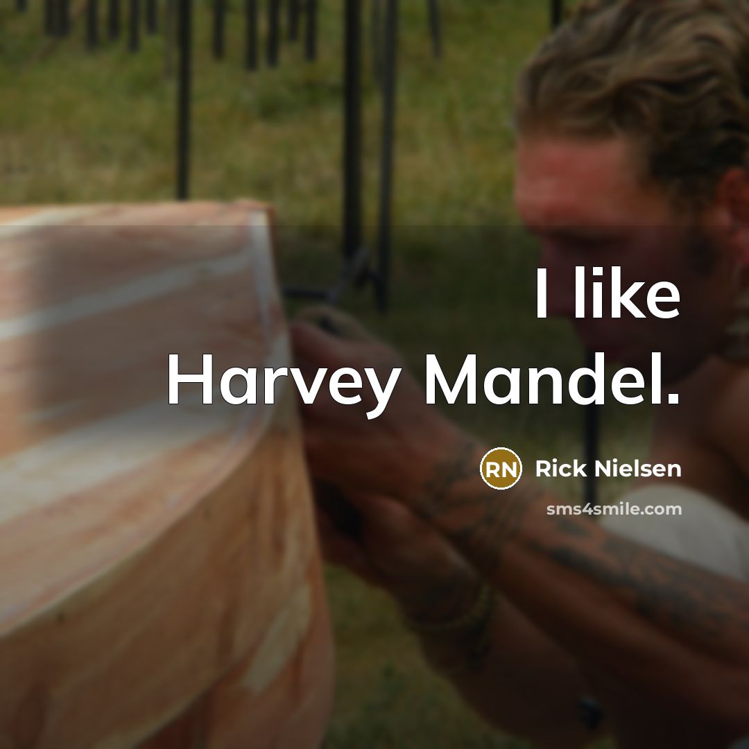 “I like Harvey Mandel.” quote by Rick Nielsen
