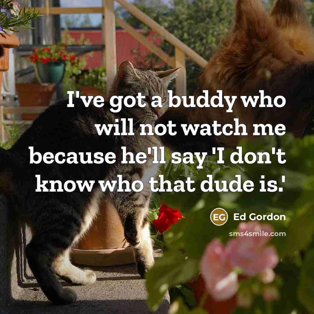 “I've got a buddy who will not watch me because he'll say 'I don't know who that dude is.'” quote by Ed Gordon