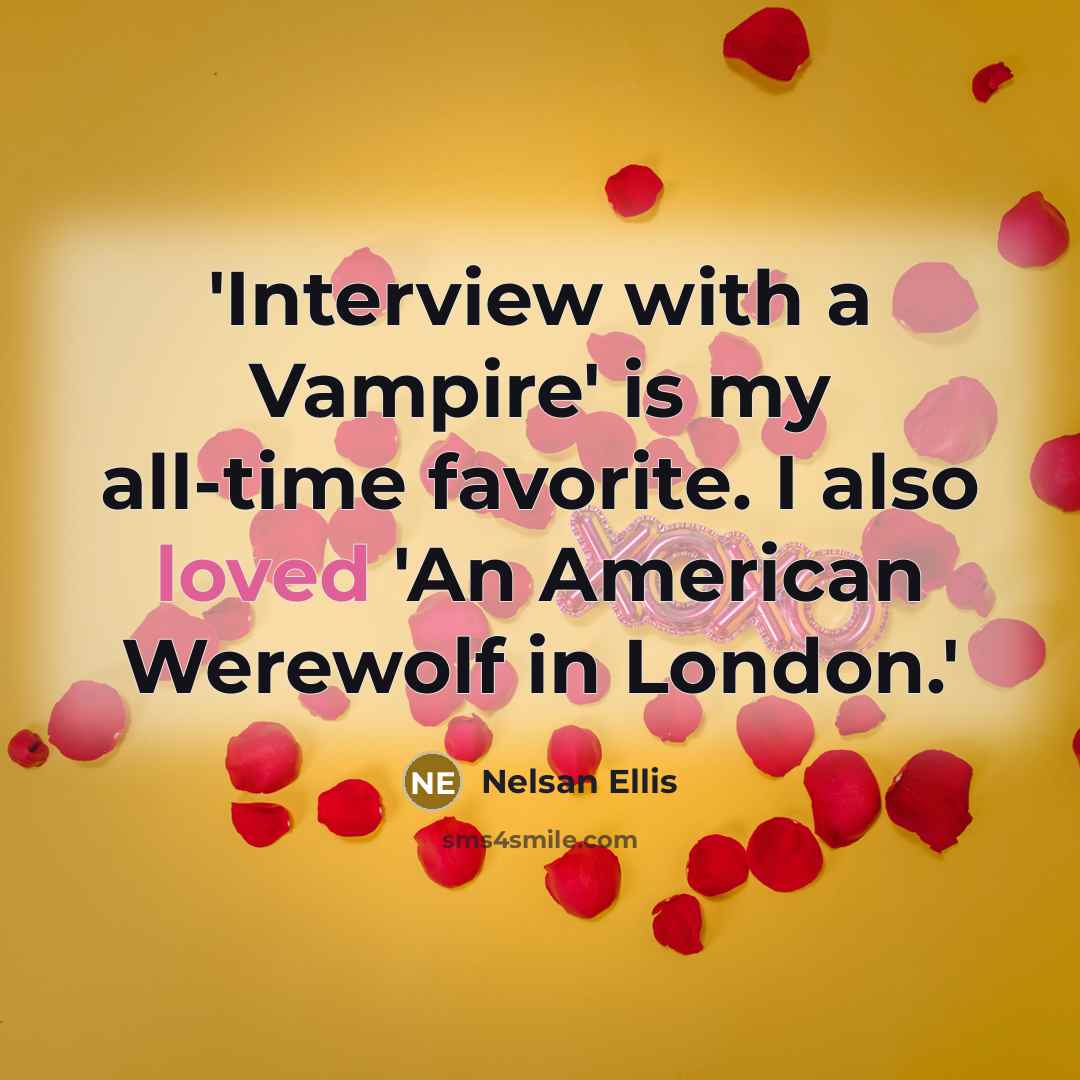“'Interview with a Vampire' is my all-time favorite. I also loved 'An American Werewolf in London.'” quote by Nelsan Ellis