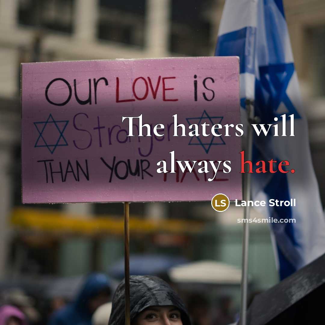 “The haters will always hate.” quote by Lance Stroll