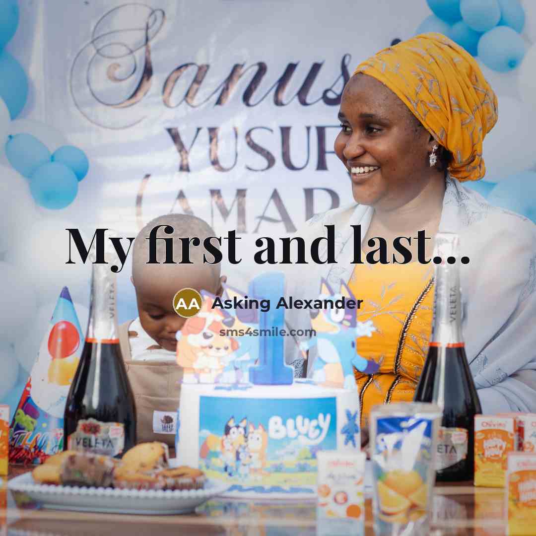 “My first and last…” quote by Asking Alexander