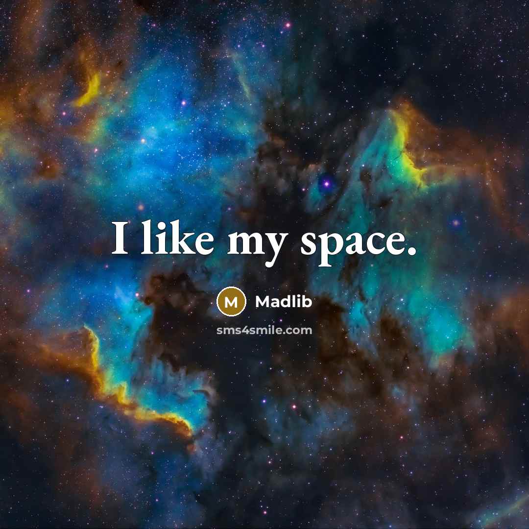 “I like my space.” quote by Madlib