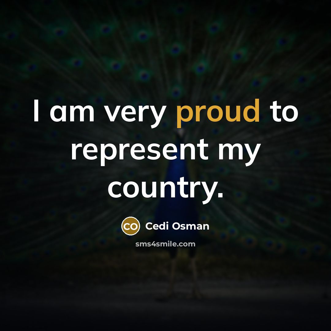 “I am very proud to represent my country.” quote by Cedi Osman