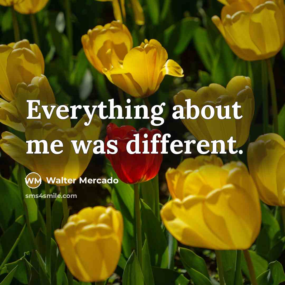 “Everything about me was different.” quote by Walter Mercado