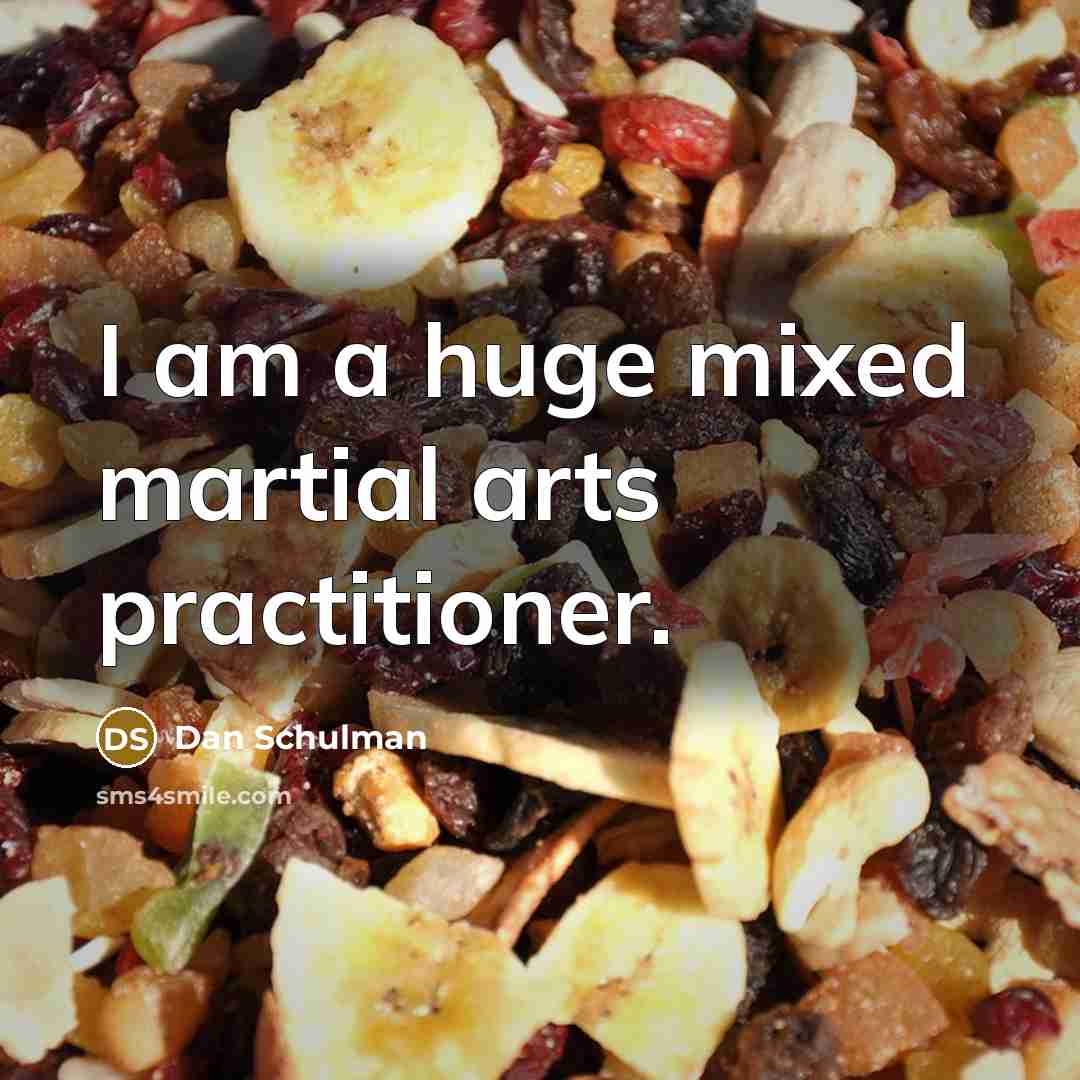 “I am a huge mixed martial arts practitioner.” quote by Dan Schulman