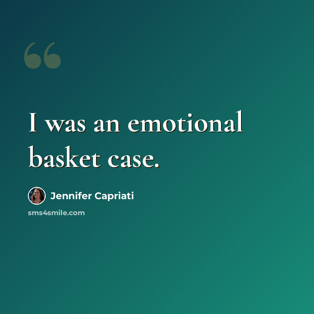 “I was an emotional basket case.” quote by Jennifer Capriati