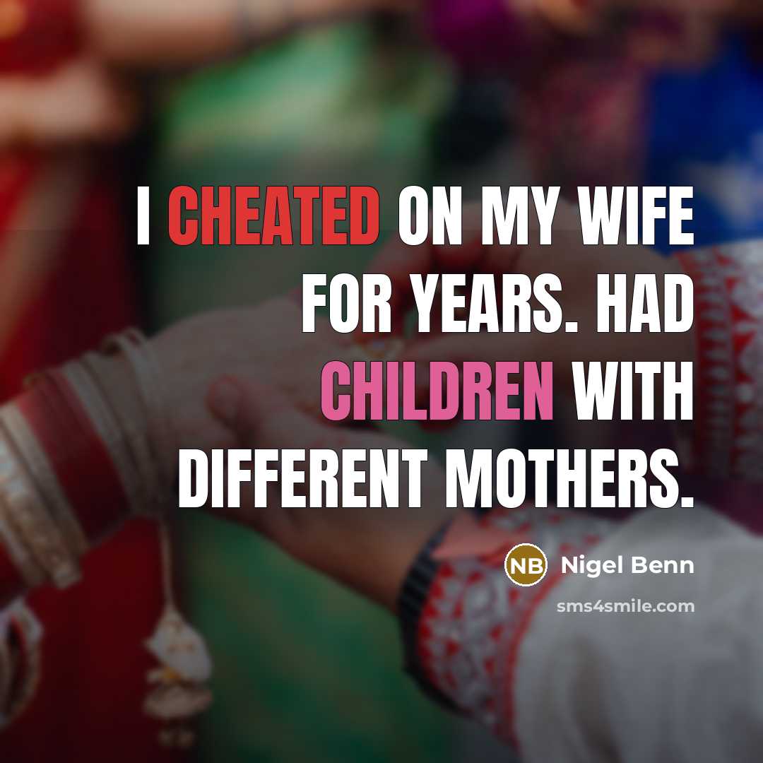 “I cheated on my wife for years. Had children with different mothers.” quote by Nigel Benn