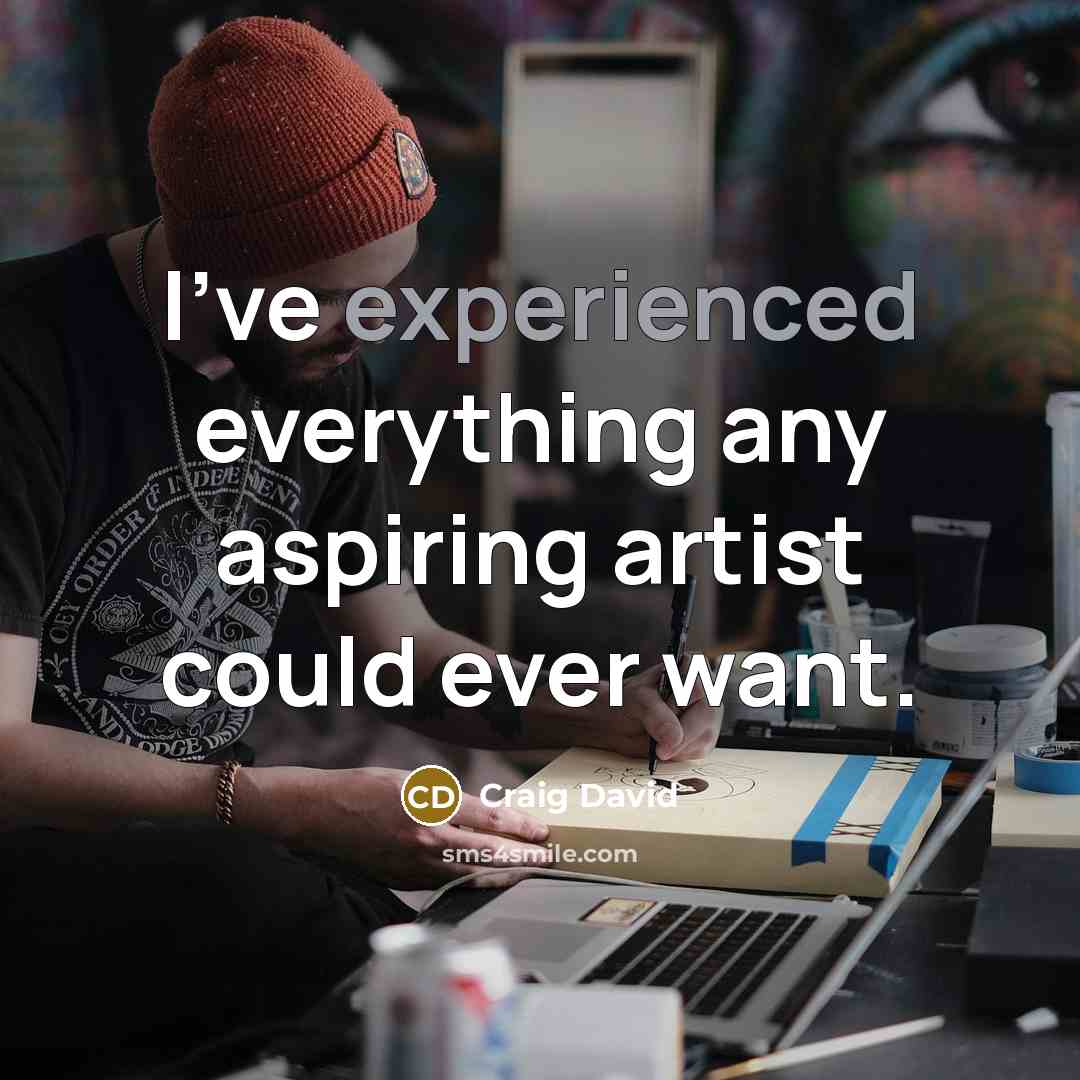 “I've experienced everything any aspiring artist could ever want.” quote by Craig David