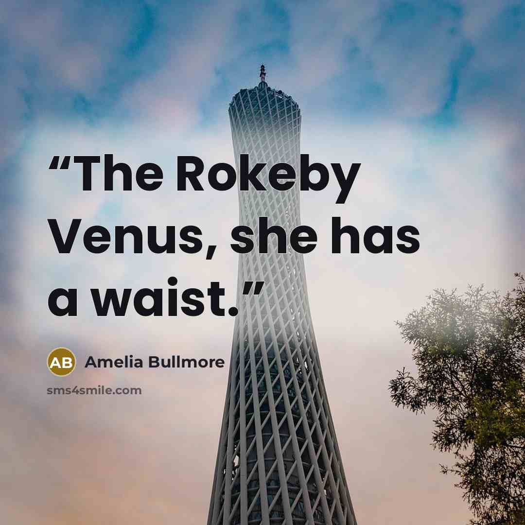 “The Rokeby Venus, she has a waist.” quote by Amelia Bullmore