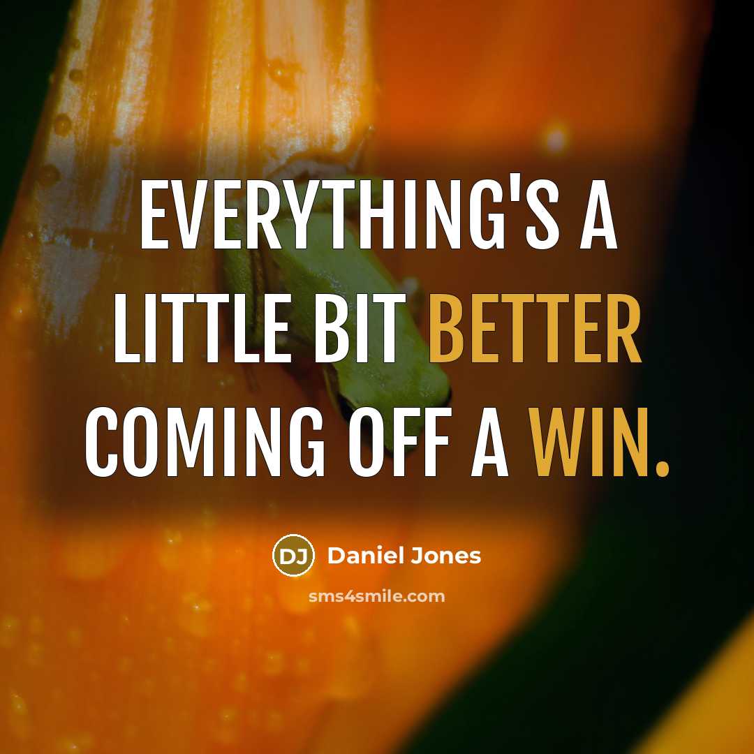 “Everything's a little bit better coming off a win.” quote by Daniel Jones