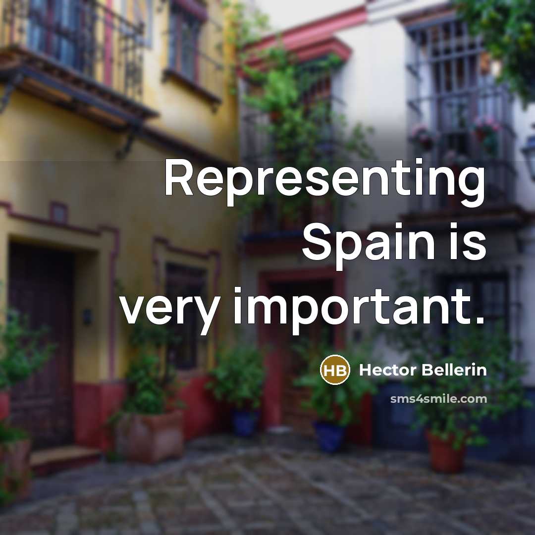 “Representing Spain is very important.” quote by Hector Bellerin