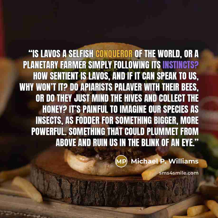“Is Lavos a selfish conqueror of the world, or a planetary farmer simply following its instincts? How sentient is Lavos, and if it can speak to us, why won’t it? Do apiarists palaver with their bees, or do they just mind the hives and collect the honey? It’s painful to imagine our species as…” quote by Michael P. Williams