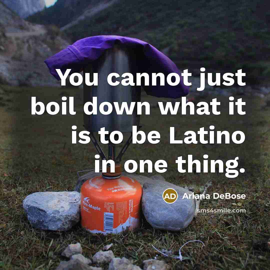 “You cannot just boil down what it is to be Latino in one thing.” quote by Ariana DeBose