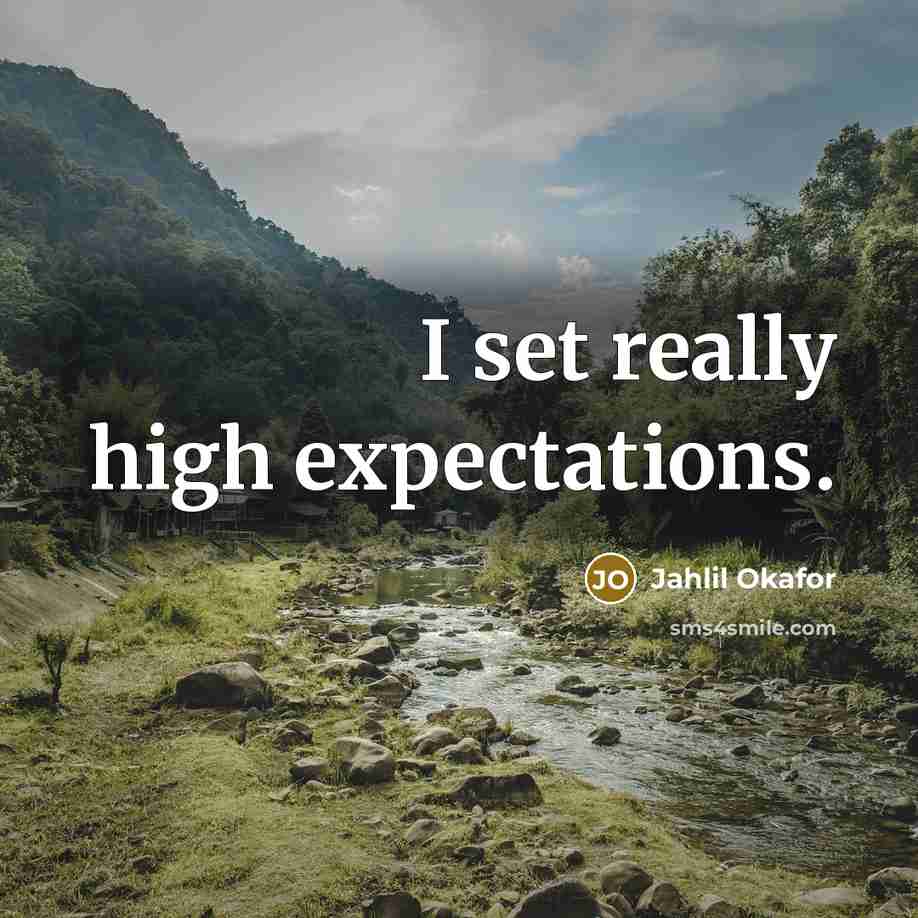 “I set really high expectations.” quote by Jahlil Okafor