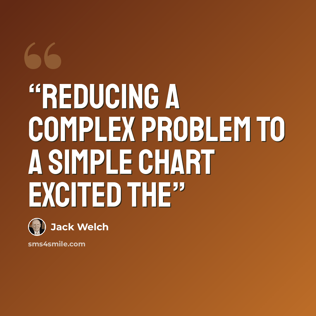 “Reducing a complex problem to a simple chart excited the” quote by Jack Welch