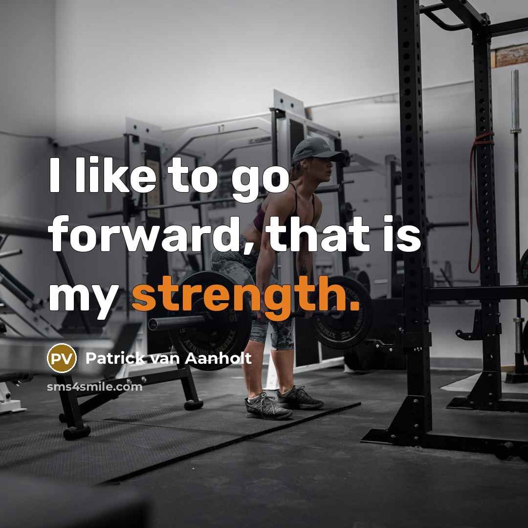 “I like to go forward, that is my strength.” quote by Patrick van Aanholt