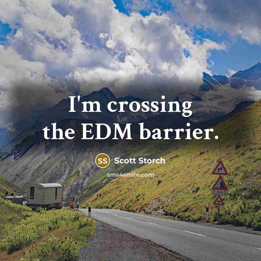 “I'm crossing the EDM barrier.” quote by Scott Storch