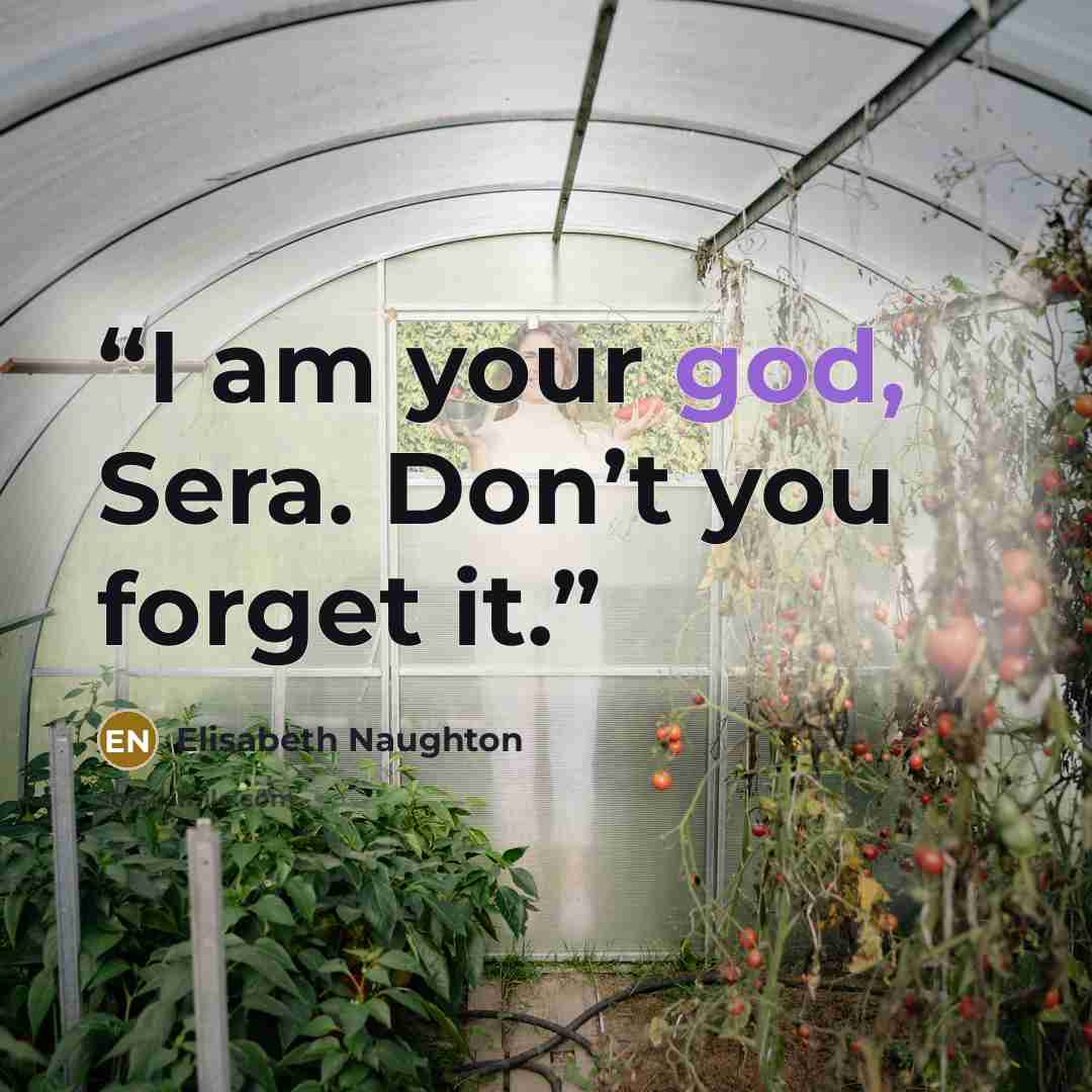 “I am your god, Sera. Don’t you forget it.” quote by Elisabeth Naughton