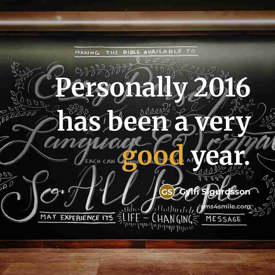“Personally 2016 has been a very good year.” quote by Gylfi Sigurdsson