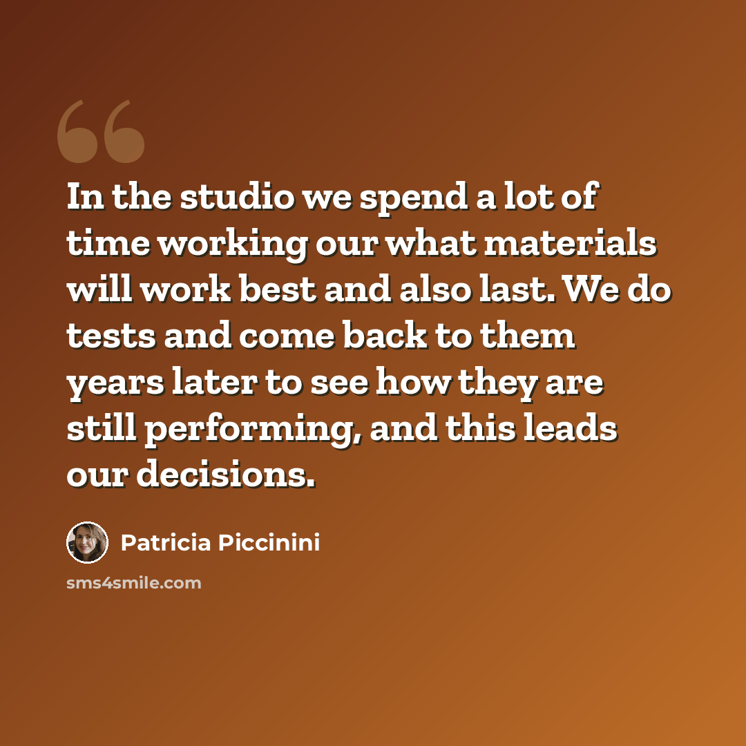 “In the studio we spend a lot of time working our what materials will work best and also last. We do tests and come back to them years later to see how they are still performing, and this leads our decisions.” quote by Patricia Piccinini