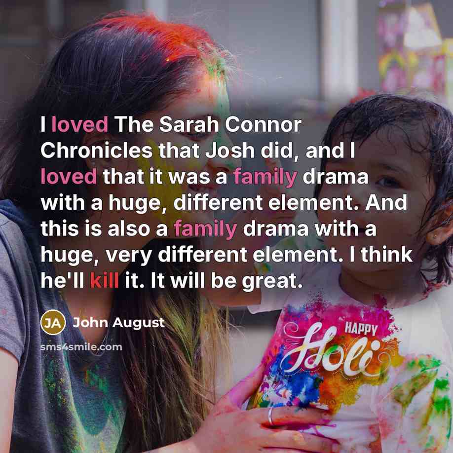 “I loved The Sarah Connor Chronicles that Josh did, and I loved that it was a family drama with a huge, different element. And this is also a family drama with a huge, very different element. I think he'll kill it. It will be great.” quote by John August