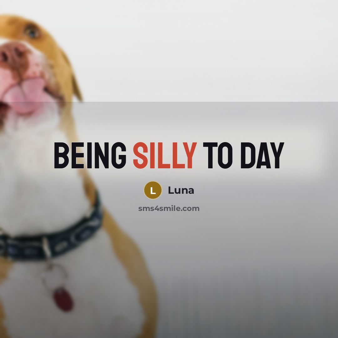 “Being silly to day” quote by Luna