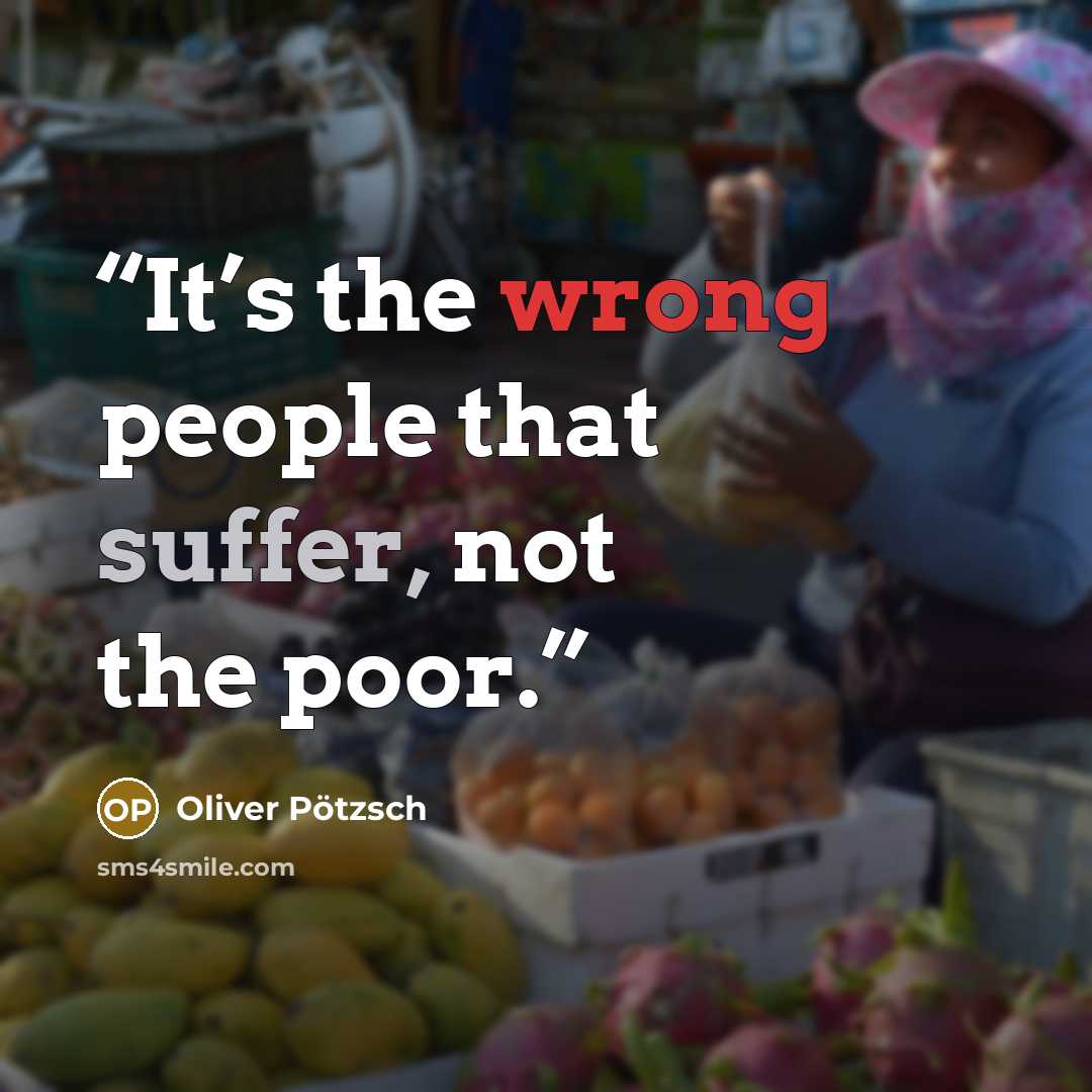 “It’s the wrong people that suffer, not the poor.” quote by Oliver Pötzsch