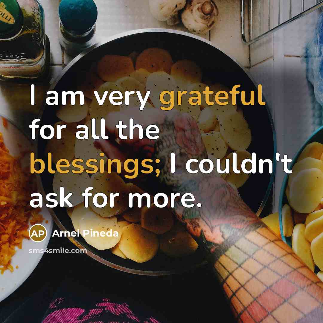 “I am very grateful for all the blessings; I couldn't ask for more.” quote by Arnel Pineda