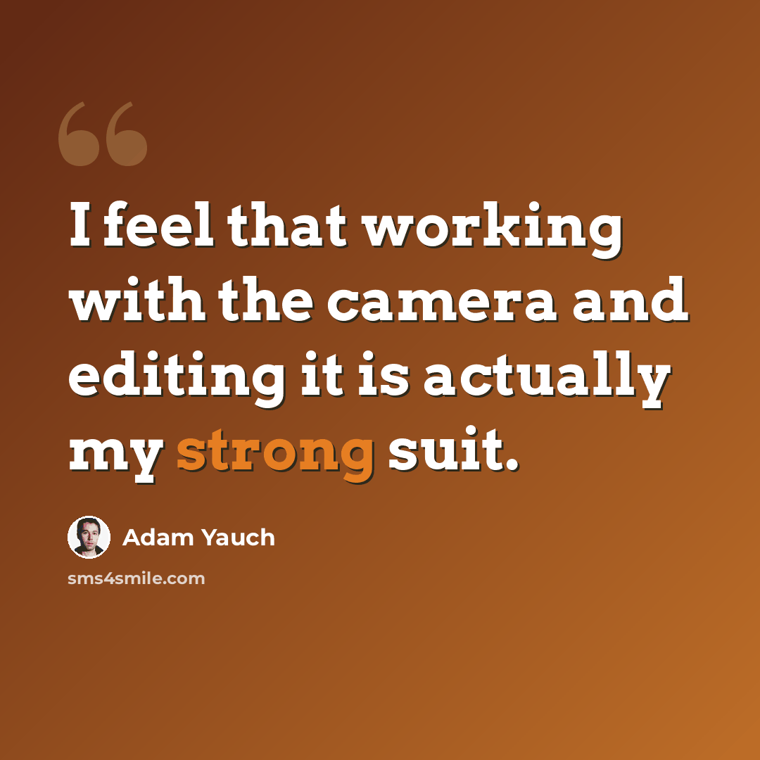 “I feel that working with the camera and editing it is actually my strong suit.” quote by Adam Yauch