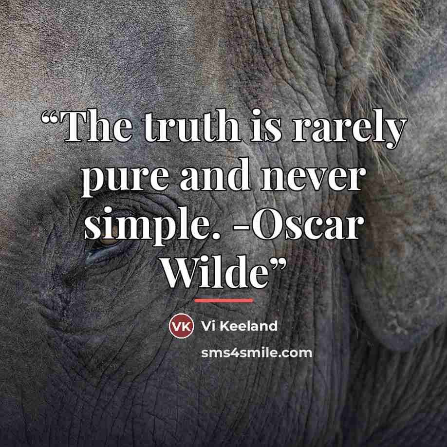 “The truth is rarely pure and never simple. -Oscar Wilde” quote by Vi Keeland