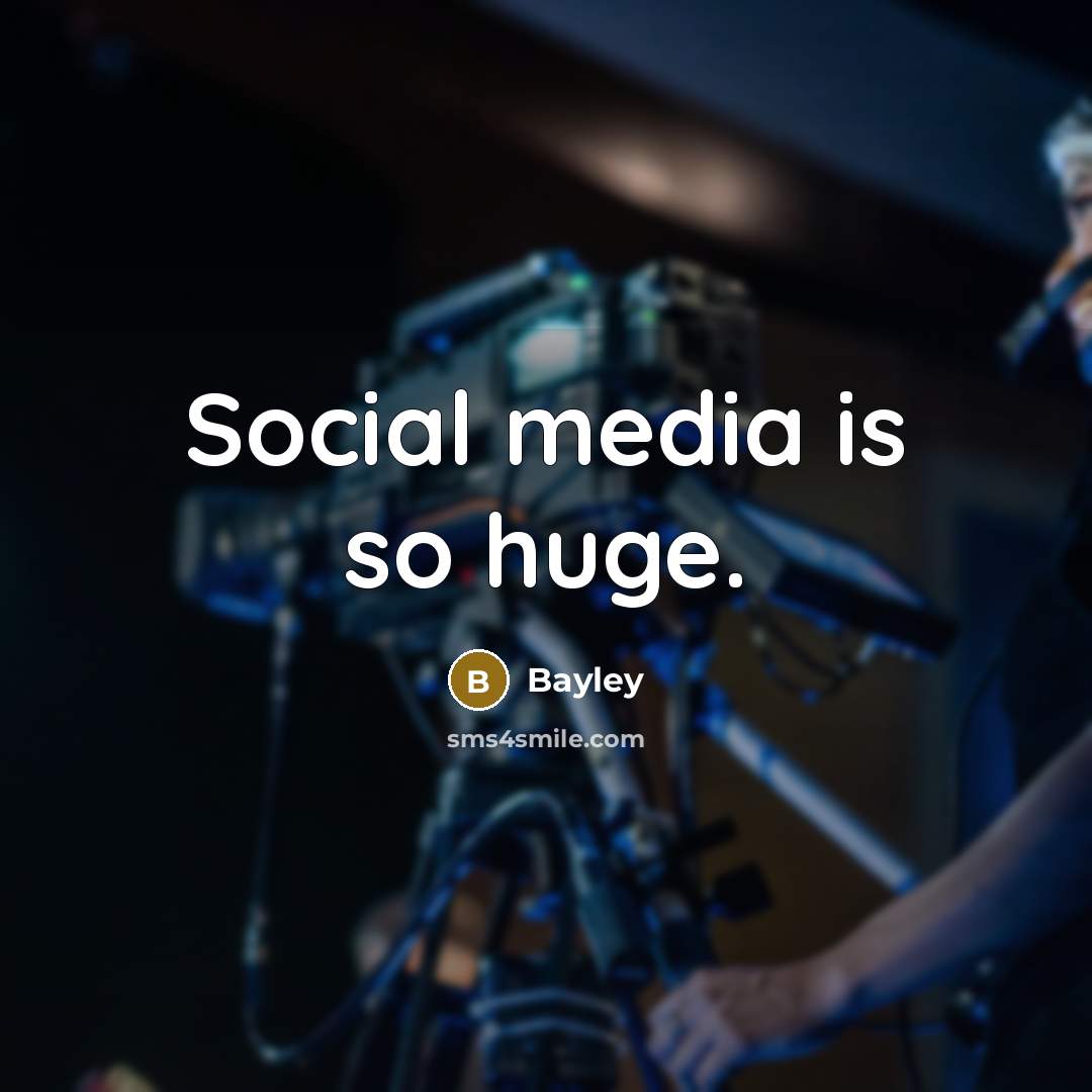 “Social media is so huge.” quote by Bayley