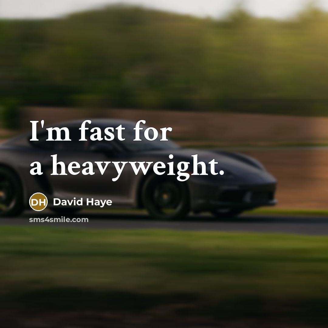 “I'm fast for a heavyweight.” quote by David Haye