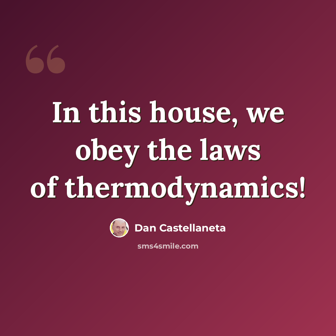 “In this house, we obey the laws of thermodynamics!” quote by Dan Castellaneta